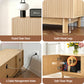 Blaise 180cm TV Unit Entertainment Unit Storage Cabinet - Pine