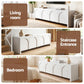Henrik 180cm TV Unit Entertainment Unit Storage Cabinet Adjustable Shelf - White