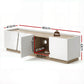 Novak 180cm 180cm TV Unit Storage Cabinet Living Room - White and Oak