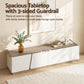 Novak 180cm 180cm TV Unit Storage Cabinet Living Room - White and Oak