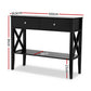 Console Table 2 Drawers 100CM - Black