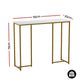Console Table Marble Effect - White & Gold