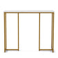 Console Table Marble Effect - White & Gold