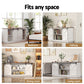 Ripley Buffet Sideboard Storage Cabinet Kitchen Cupboard Sliding Doors - White