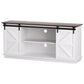 Ripley Buffet Sideboard Storage Cabinet Kitchen Cupboard Sliding Doors - White