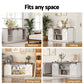 Ripley Buffet Sideboard Storage Cabinet Kitchen Cupboard Sliding Doors - White