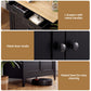 Thatcher Buffet Sideboard Storage Cabinet Kitchen Cupboard Hallway 2 Drawers - Black