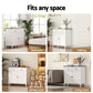 Thatcher Buffet Sideboard Storage Cabinet Kitchen Cupboard Hallway 2 Drawers - White