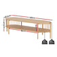 Riven 148cm TV Unit Entertainment Unit Storage Shelf - Pine
