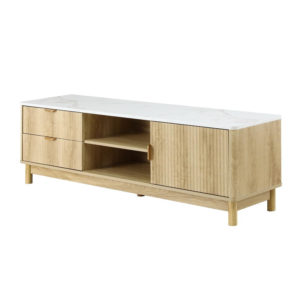 Rorik 150cm TV Unit Entertainment Unit Storage Drawer Shelf - Pine