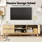 Rorik 150cm TV Unit Entertainment Unit Storage Drawer Shelf - Pine