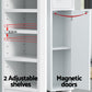 Bathroom Storage Cabinet 180cm Tall Slim Floor Cupboard Toilet Narrow Linen Tower