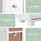 Bathroom Storage Cabinet 180cm Tall Slim Floor Cupboard Toilet Narrow Linen Tower