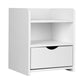 Baddeck Wooden Bedside Tables - White