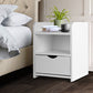 Baddeck Wooden Bedside Tables - White