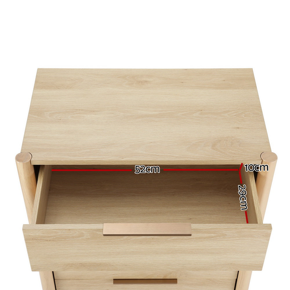 Artiss 4 Chest of Drawers Tallboy - Pine