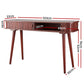 120cm Artiss Console Table 2 Drawers - Walnut