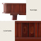 120cm Artiss Console Table 2 Drawers - Walnut