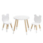 Paulie 3-Piece Kids Table & Chairs Set Activity Playing Study Children Desk - White