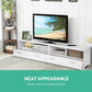 Larsen 180cm TV Stand Entertainment Unit with Drawers - White - White