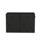 Large Toy Box Chest Storage with Flip-Top Lid Foldable Organizer Bins - Black