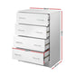 Artiss 4 Chest of Drawers - White