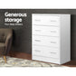 Artiss 4 Chest of Drawers - White