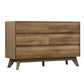 Artiss 6 Chest of Drawers - Walnut