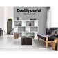Artiss Bookshelf 3 Tiers - Nina White