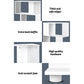 Artiss Bookshelf 3 Tiers - Nina White