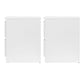 Set of 2 Kenora Bedside Tables with 2 Drawers - White