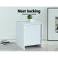 Set of 2 Kenora Bedside Tables with 2 Drawers - White
