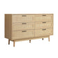 Artiss 6 Chest of Drawers - Oak