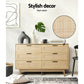 Artiss 6 Chest of Drawers - Oak