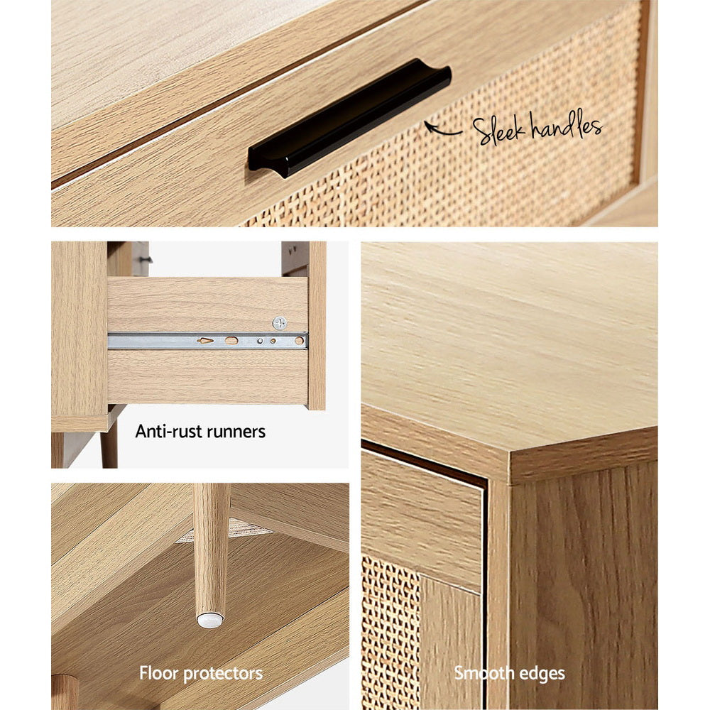 Artiss 6 Chest of Drawers - Oak