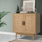 Rowan Rattan Buffet Sideboard 2 Doors - Oak