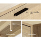 Hansel 180cm TV Cabinet Entertainment Unit TV Stand Wooden Rattan Storage Drawer - Wood