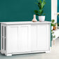 Sylas Wooden Buffet Sideboard Sliding Doors - White