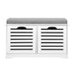 Artiss Shoe Rack Cabinet Bench White Caye