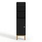 Bathroom Storage Cabinet Floor Organizer Toilet Corner Adjustable Black