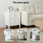Simcoe Bedside Tables Bedroom Storage Nightstand with 2 Drawers - White