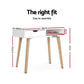 Artiss Computer Desk Drawer Cabinet Shelf White 90cm