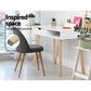 Artiss Computer Desk Drawer Cabinet Shelf White 90cm