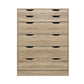 6 Chest of Drawers Tallboy Dresser Table Storage Cabinet Oak Bedroom