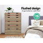 Artiss 6 Chest of Drawers - Oak