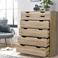Artiss 6 Chest of Drawers - Oak