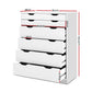 Artiss 6 Chest of Drawers - White