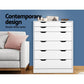 Artiss 6 Chest of Drawers - White