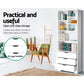 Artiss Bookshelf With Drawers - Nana White