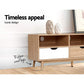 Ursa 140cm TV Cabinet Entertainment Unit Stand Wooden Storage Scandinavian - Oak & White